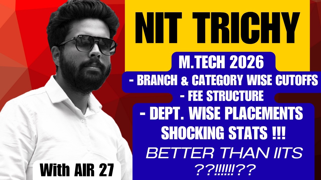 NIT Trichy M.Tech Placements : NIT Trichy M.Tech Cutoff #nittrichy #nit #mtech @TheCivilGuruji#yt
