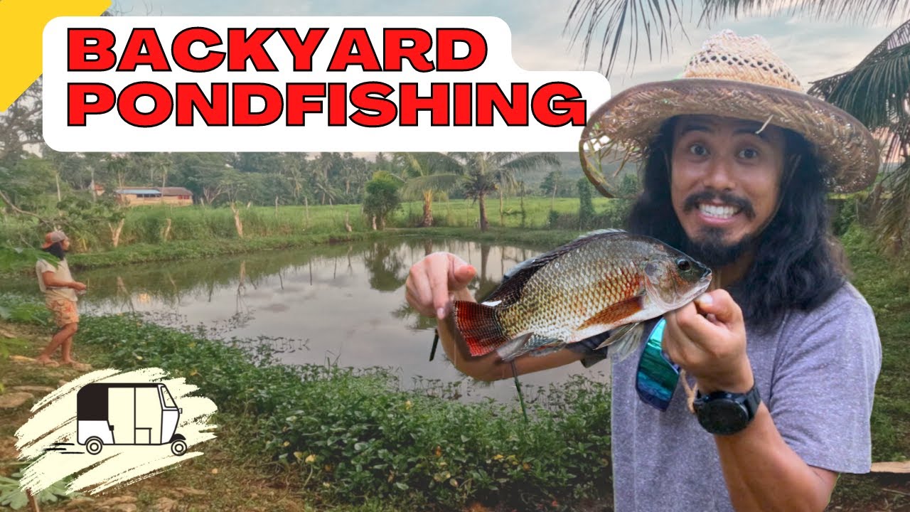First Time Backyard Pond Fishing in The Philippines - Episode 1