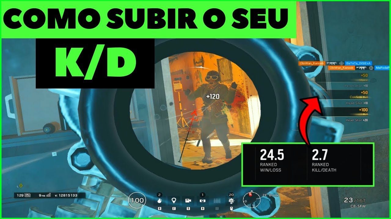COMO AUMENTAR O SEU KD! TODOS OS FATORES CONTAM!|| RAINBOW SIX SIEGE