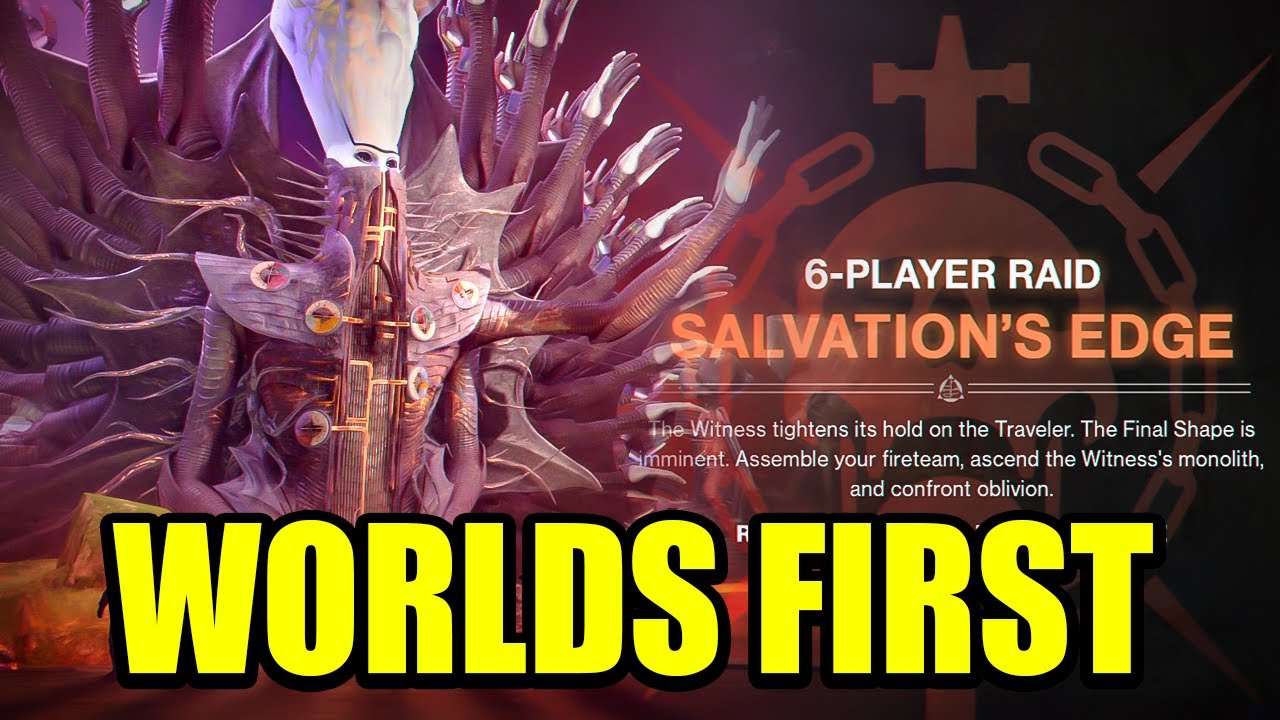 COMPLETE WORLDS FIRST SALVATIONS EDGE RAID (RAIDZONE) - DESTINY 2