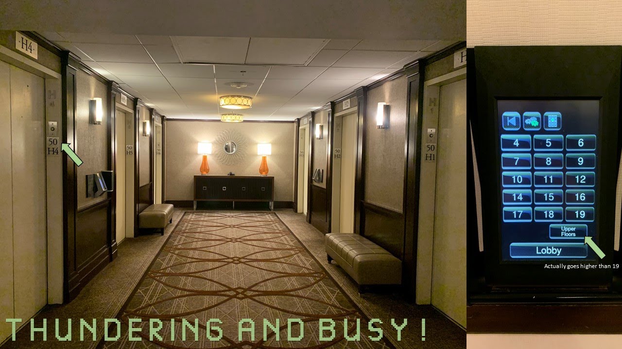 THUNDERING and BUSY Westinghouse (mod. Schindler PORT) @ Sheraton Times Square - New York, NY