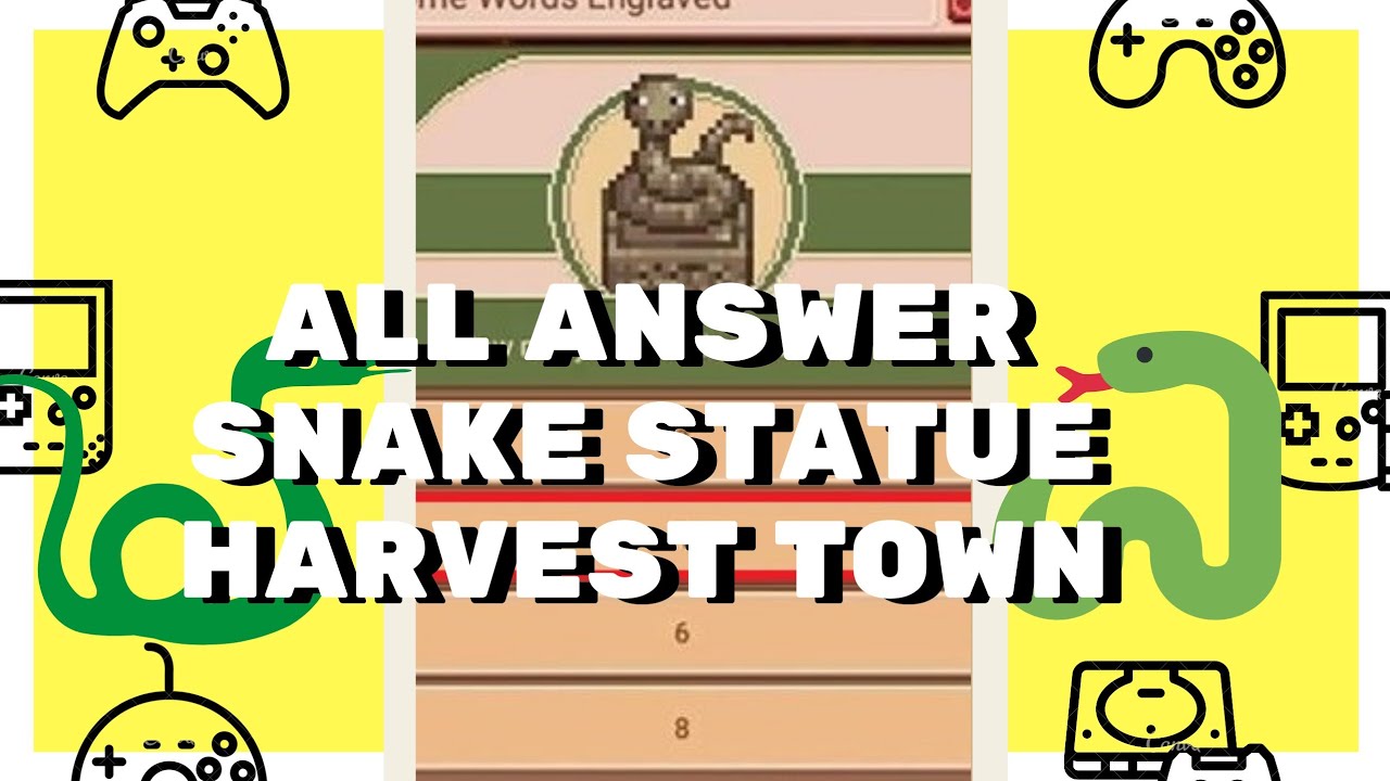 Snake Statue Harvest Town | Patung Ular Harvest Town | Occult Cave