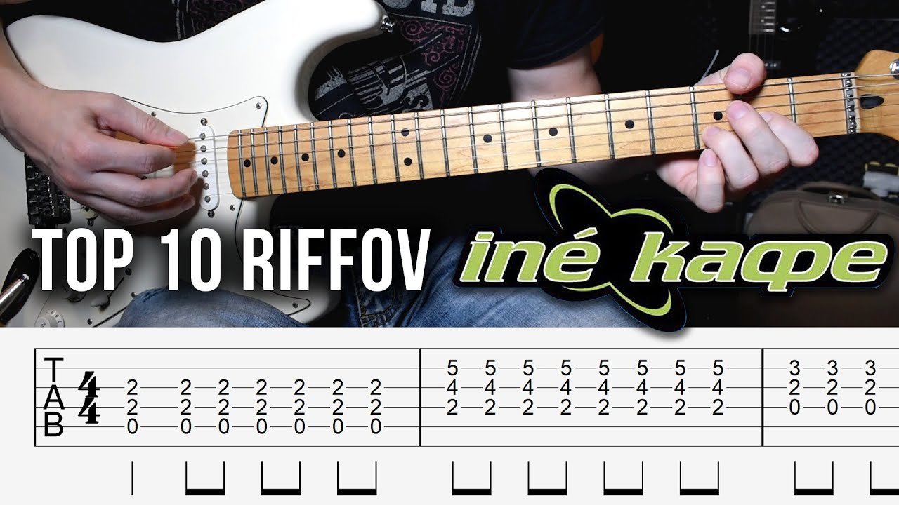 TOP 10 gitarových riffov INÉ KAFE (+Taby)