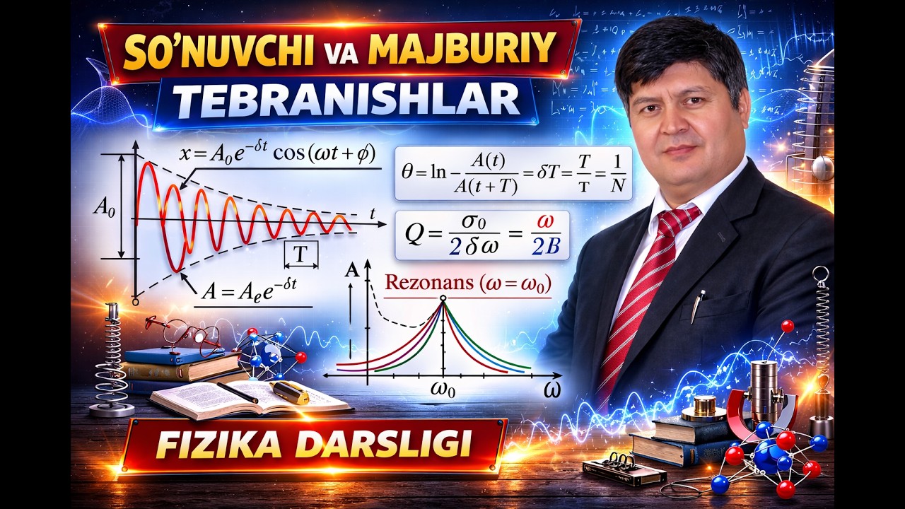 So`nuvchi va majburiy mexanik tebranishlar.Elektra magnit tebranishlar (2.2- ma'ruza)