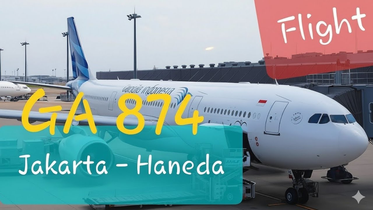 Garuda Indonesia Jakarta - Tokyo Haneda GA 874 | Airbus A330 Economy Class Flight Report