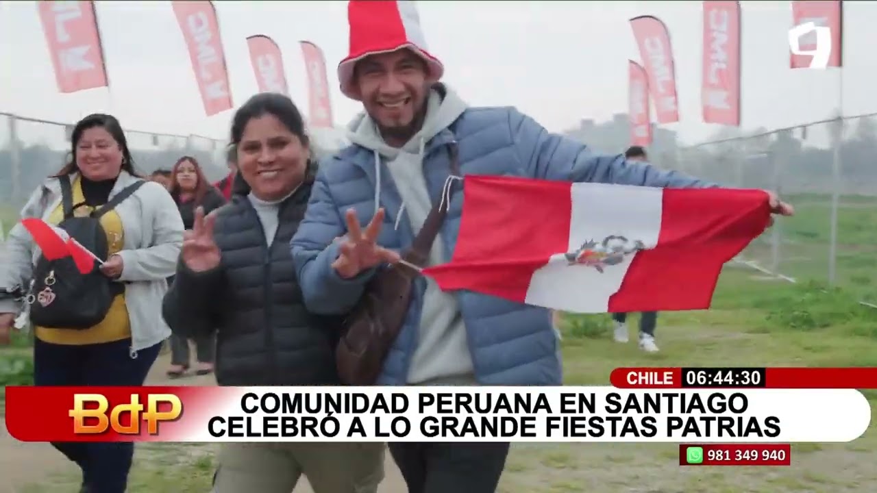 Comunidad peruana en Santiago de Chile celebró a lo grande Fiestas Patrias