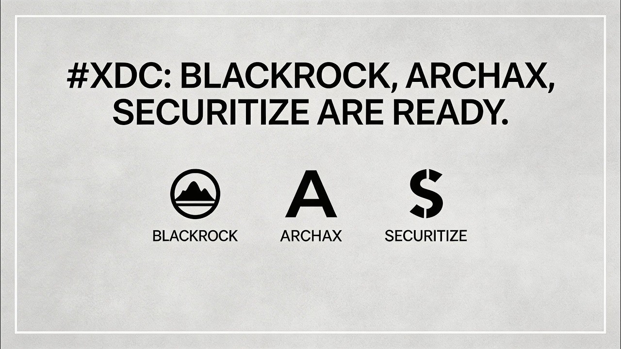 🚨#XDC: BLACKROCK, ARCHAX, SECURITIZE ГОТОВЫ🙏