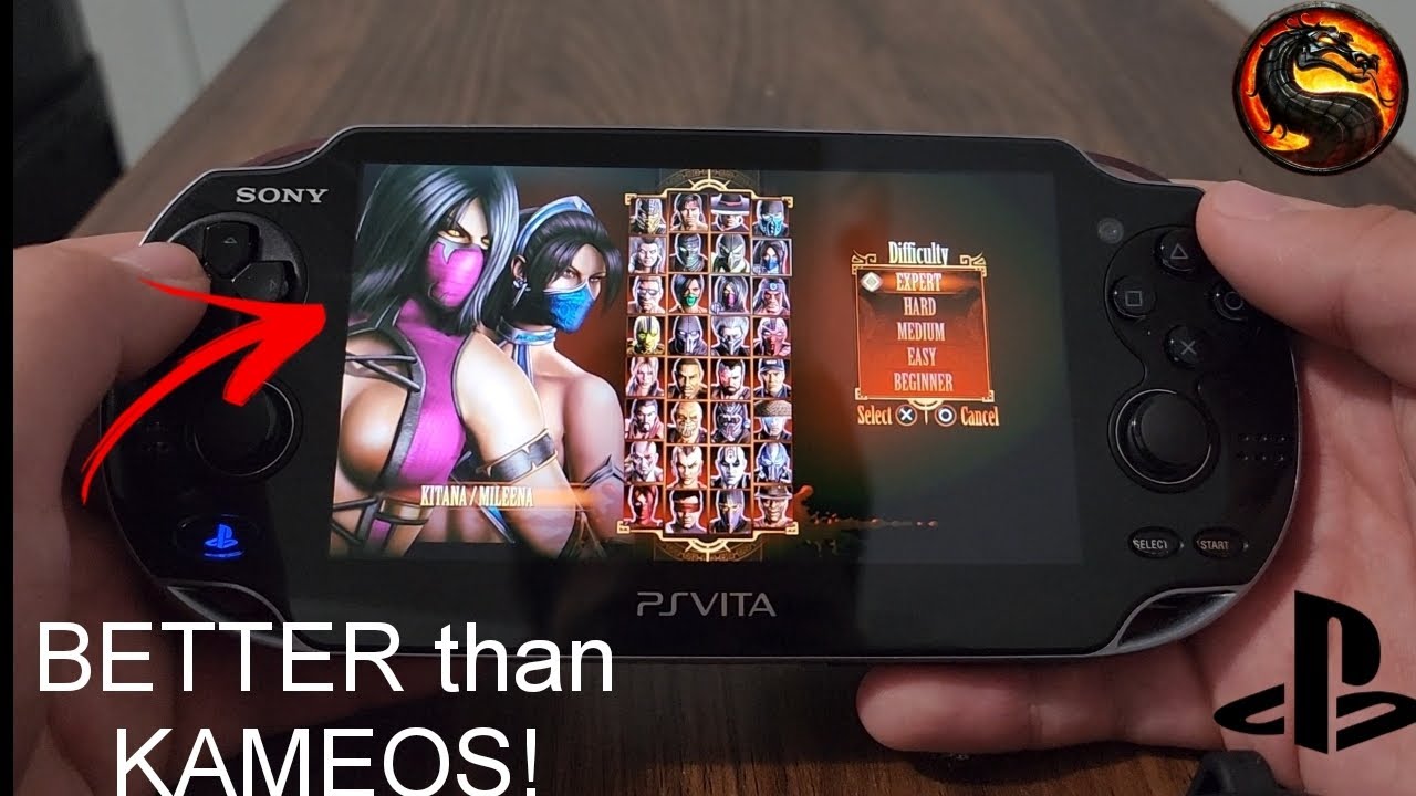 Mortal Kombat 9 Tag Team Ladder Gameplay on PS Vita (Mileena/Kitana)