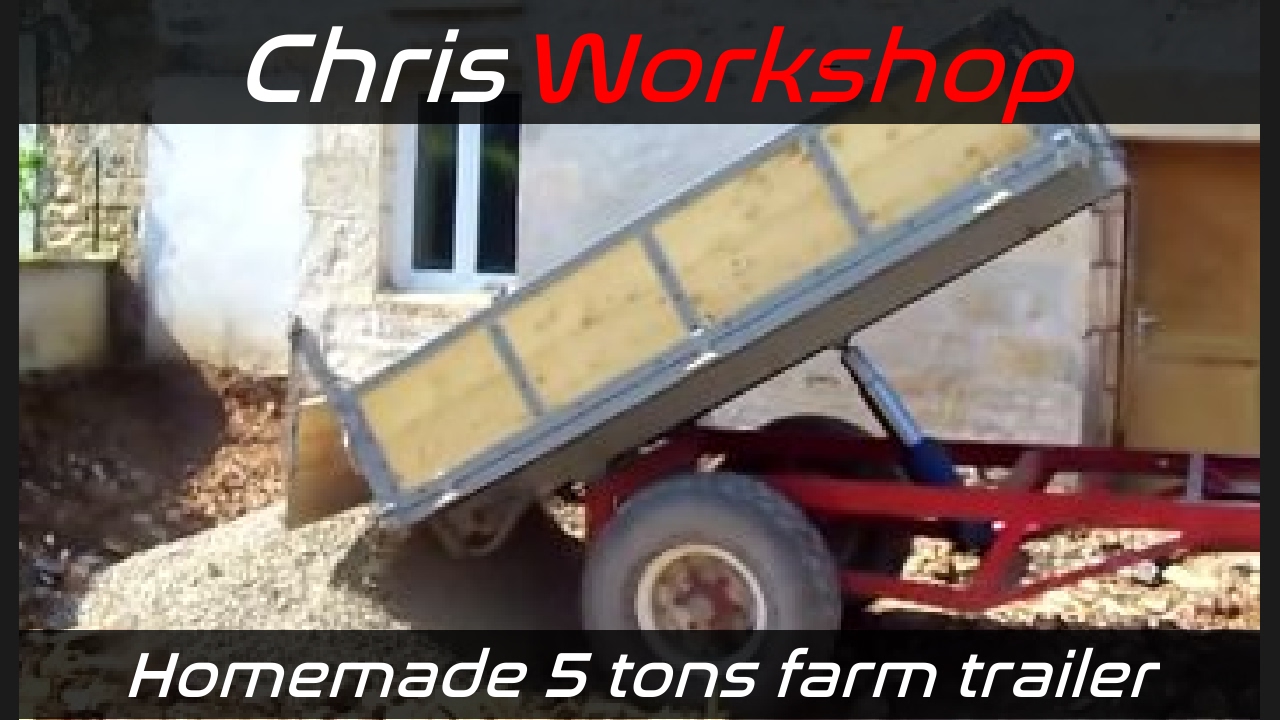 Homemade 5 tons farm trailer - Remorque agricole 5T maison