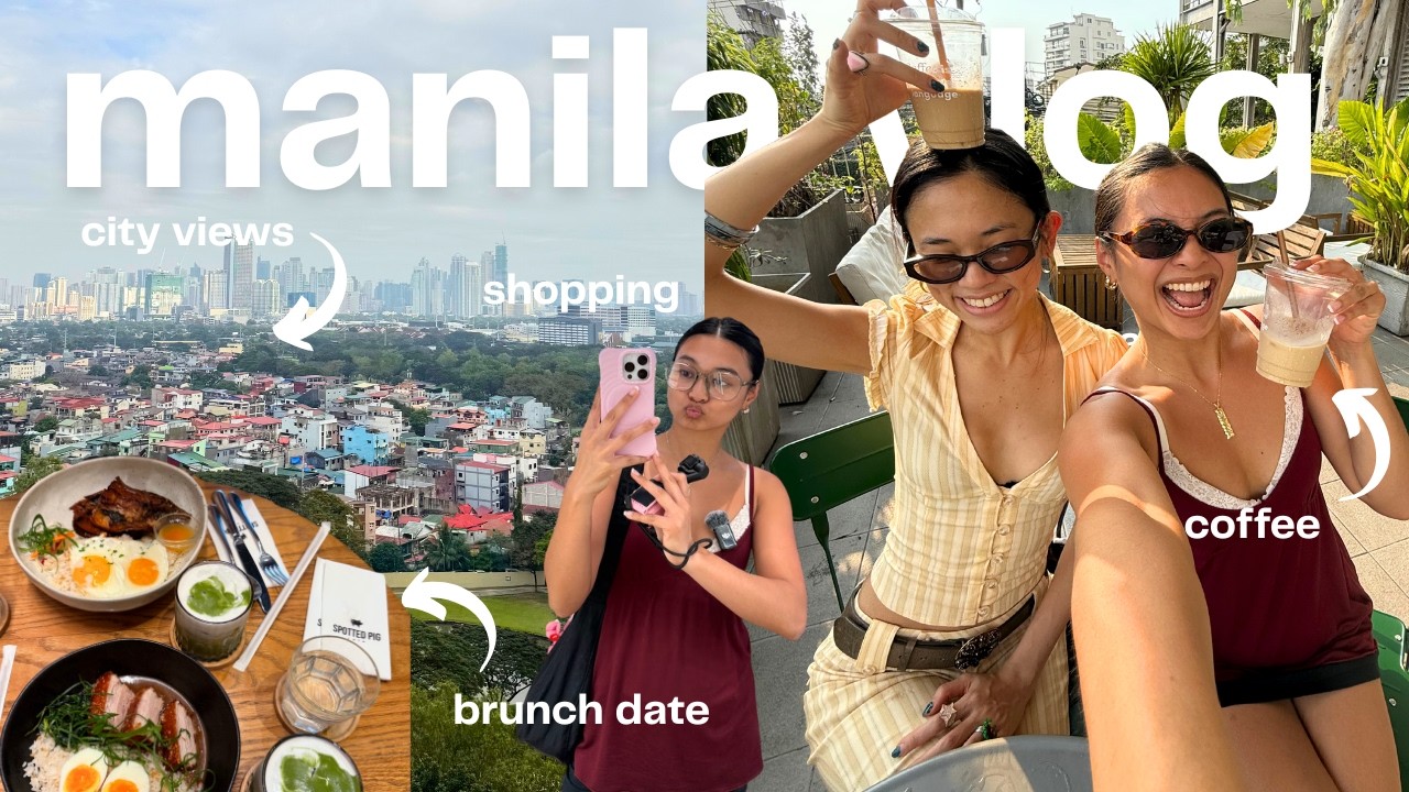 24 hours in manila 🇵🇭 (makati cafes, shopping at moa, internet friends, best hotel!)