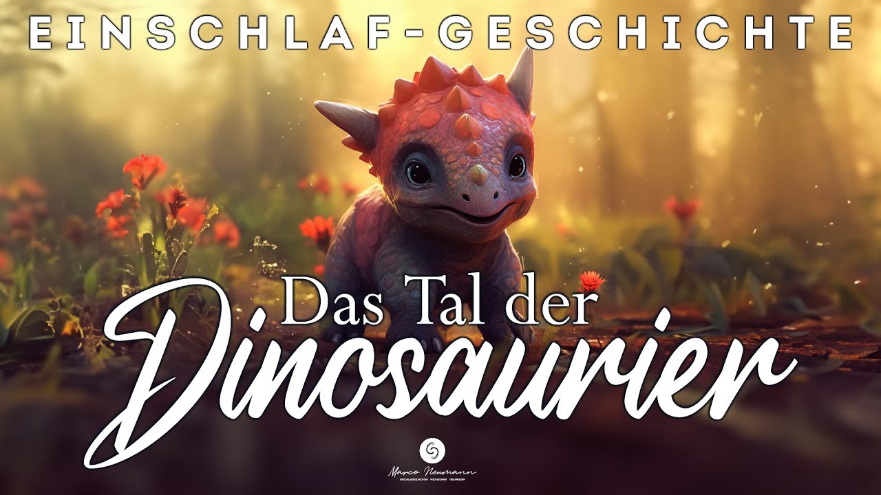 Geschichte zum Einschlafen: Die geheimnisvolle Bibliothek und das Tal der friedlichen Dinsoaurier ♥️