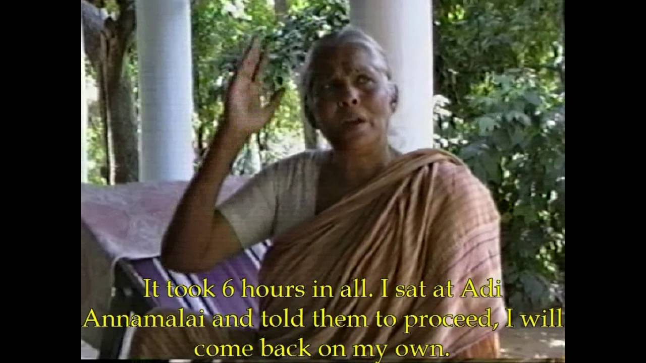 Bhagavan Sri Ramana Maharshi Devotee - Rajapalayam Ramani ammal Interview | Sri Ramanasramam
