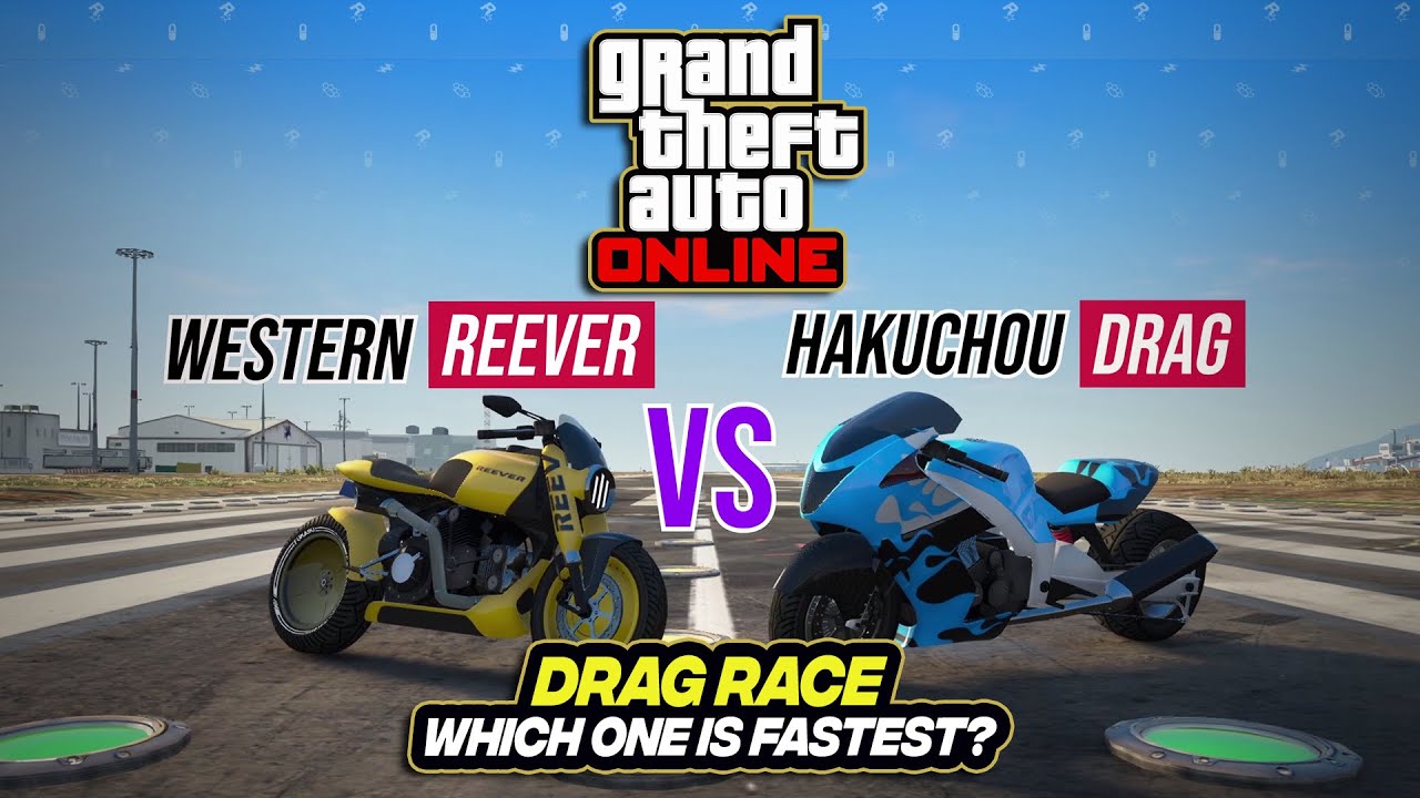 GTA 5 Online Hakuchou Drag VS Reever Drag Race, Which One is Fastest? speed test. #4