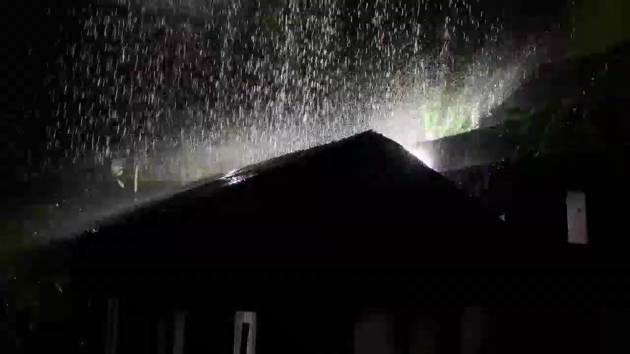 Relaxing Heavy Rain on Tin Roof for Instant Sleep