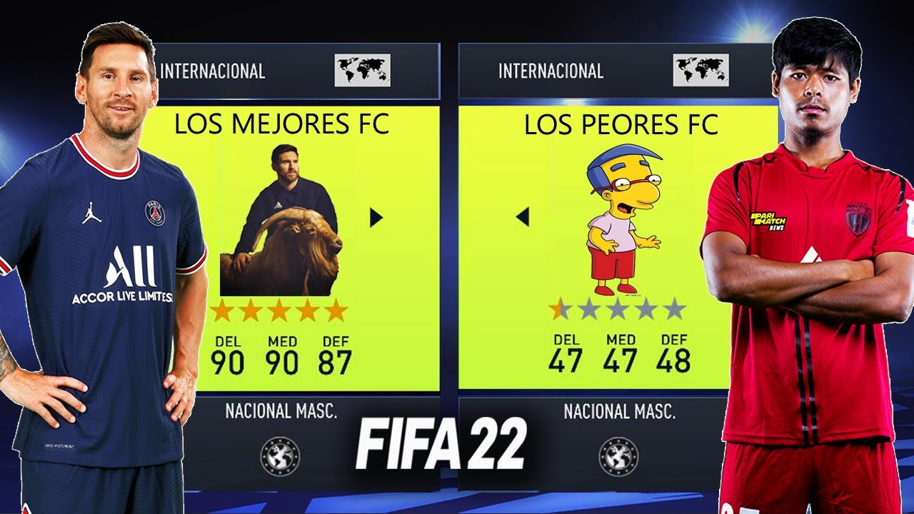 ЛУЧШИЕ ИГРОКИ против ХУДШИХ ИГРОКОВ МИРА (Симуляция) - FIFA 22