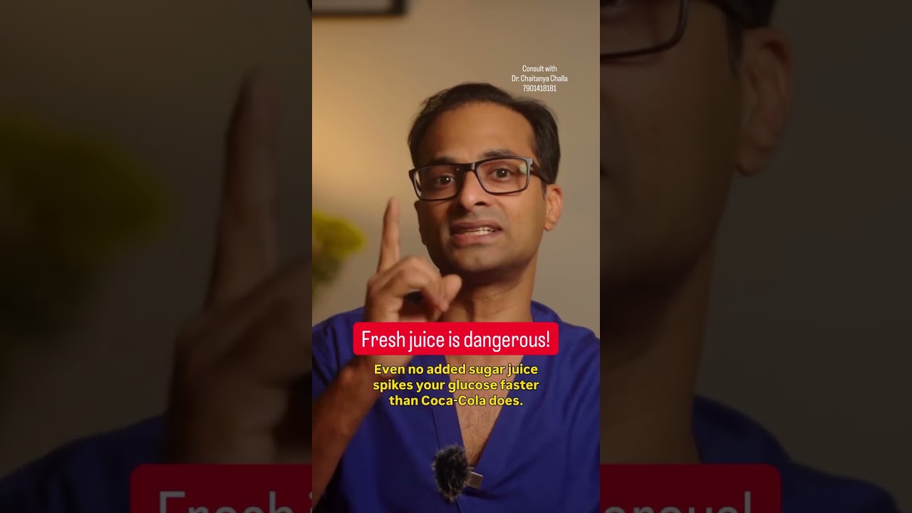Fresh juice is dangerous if you are diabetic ?