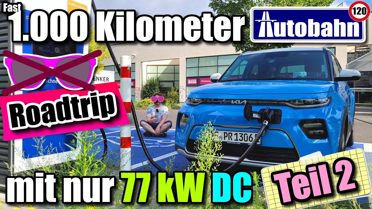 Teil 2: Fast 1.000 km Autobahn-Roadtrip mit 77 kW DC - 2023 Kia e-Soul - 204 PS - Infos EV