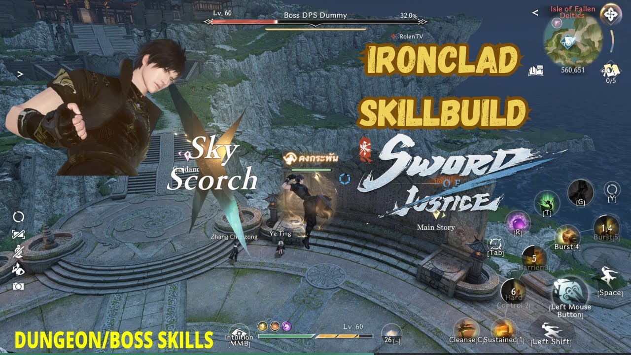 Ironclad| PVP, PVE , Dungeon/Boss Skillbuilds - Review |Sword of Justice|