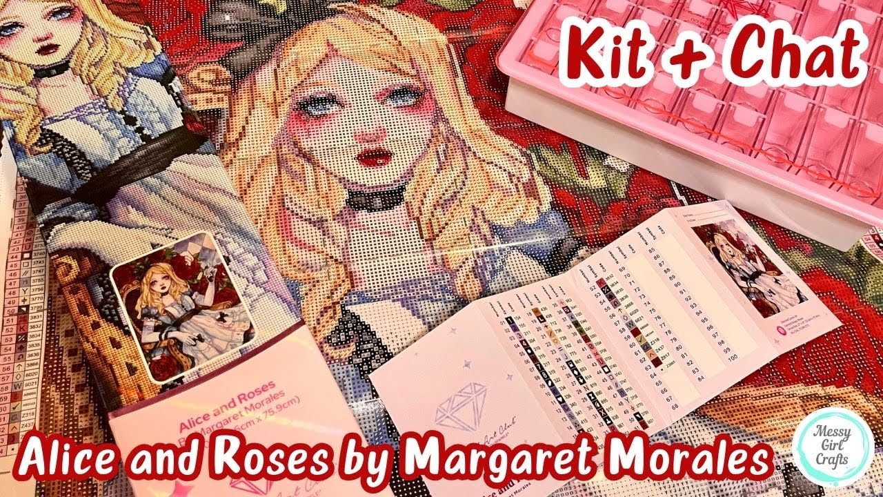 Kit + Chat - Alice and Roses by Margaret Morales (Diamond Art Club)