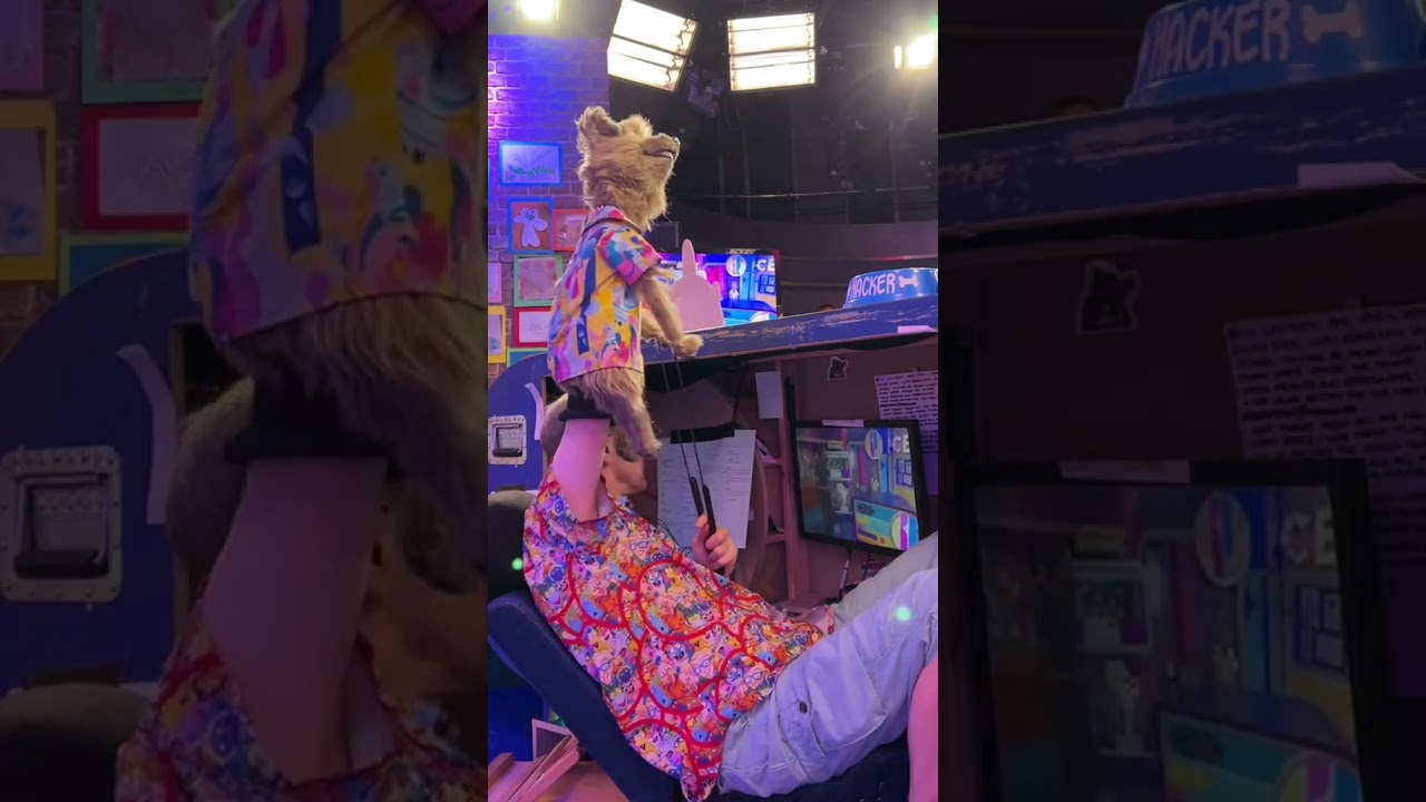 Hacker T.Dog will not shoutout to cats&hellip; #cbbc #hackertdog #behindthescenes #shoutout #puppet