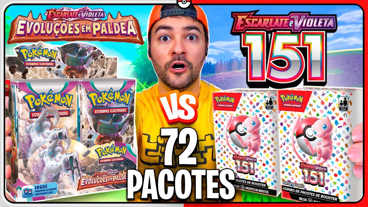 R$ 800 para abrir 151 e Evoluções em Paldea em CARTAS Pokémon TCG | Booster Box VERSUS #29