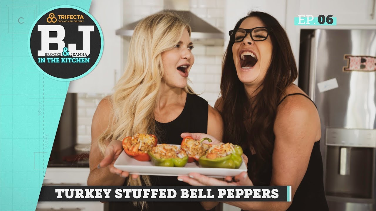 Brooke & Jeanna in the Kitchen - Turkey Stuffed Bell Peppers