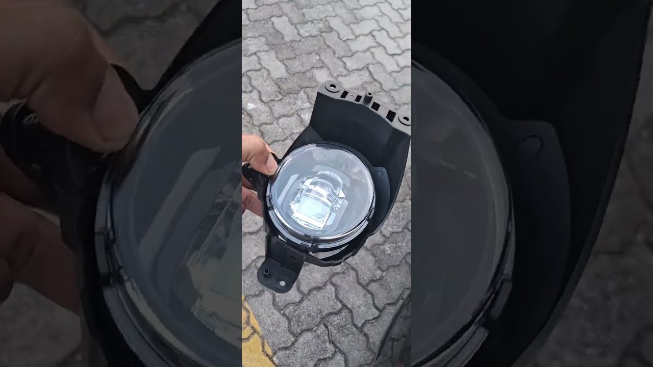 Resultado do farol de neblina Onix com lente Projetora.