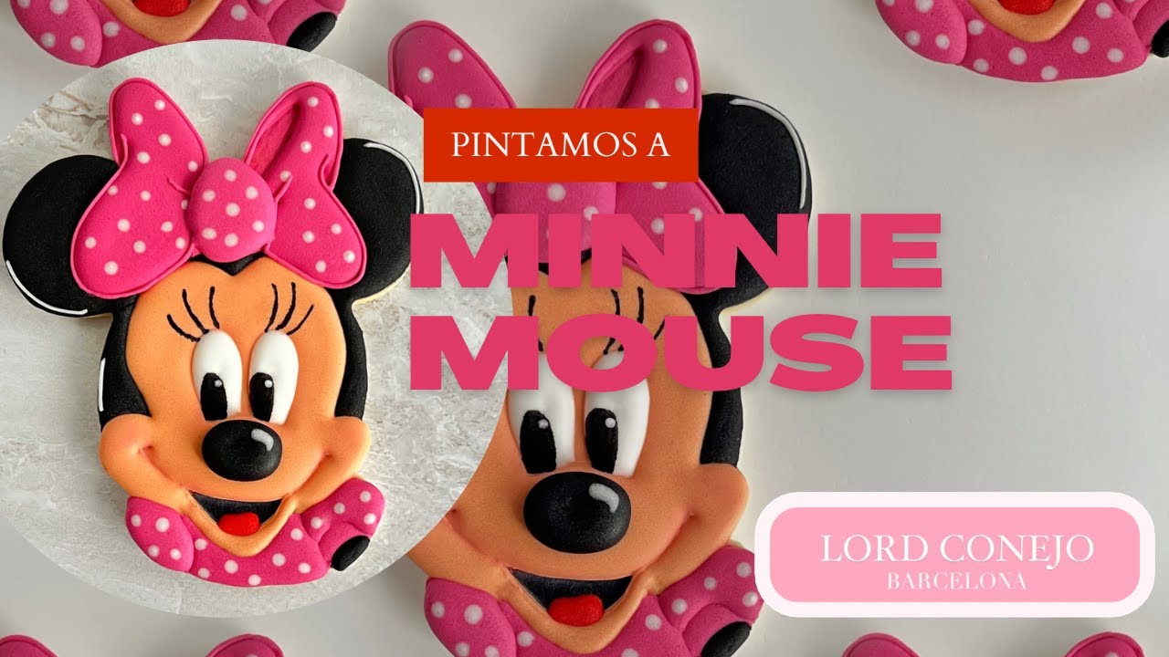 MINNIE MOUSE ROYAL ICING COOKIE (tutorial)🍪🍪🧈🧈🎨🎨