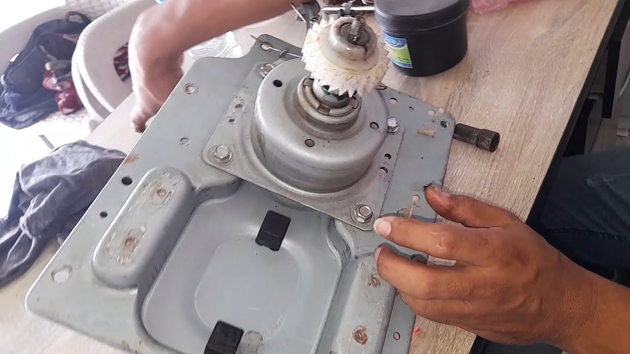 فك وتركيب ترس جيربكس غسالات فوق اتوماتيك توشيبا سامسونج ال جى طريقه اختباره وطرق اصلاحه