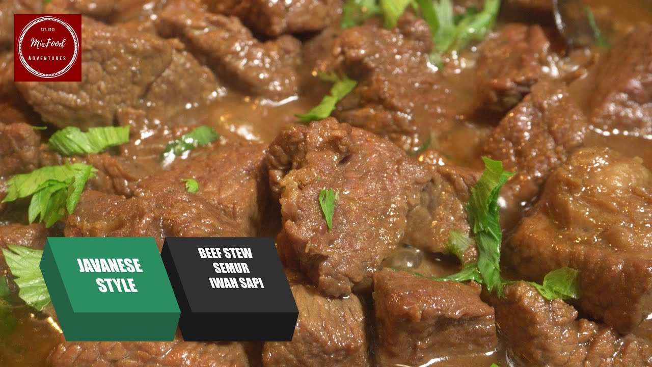 JAVANESE STYLE BEEF STEW. SEMUR IWAH SAPI. GESTOOFD RUNDVLEES OP Z'N JAVAANS.
