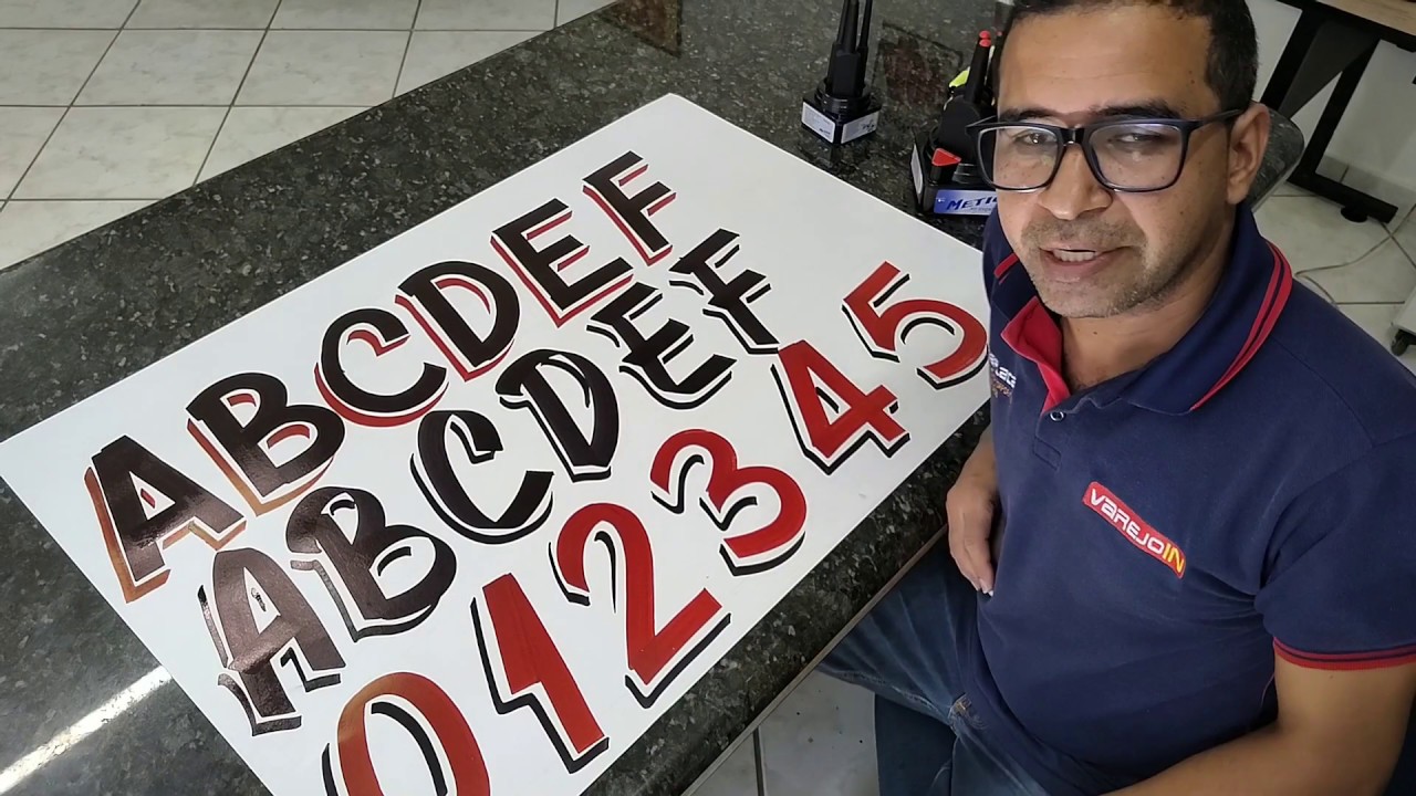 Escrita no cartaz para iniciantes (Aula 1)