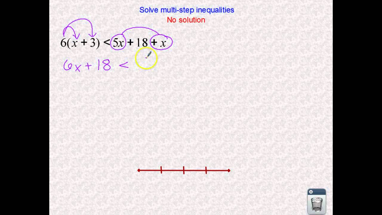 CCSS A.REI.3 - video 7 - solving multi-step inequalities