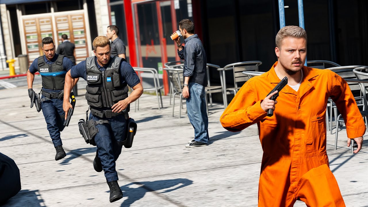 [GTA 5] SPECTACULAIRE ÉVASION DE PRISON | PATROUILLE DE POLICE 🚔 | LSPDFR #1162