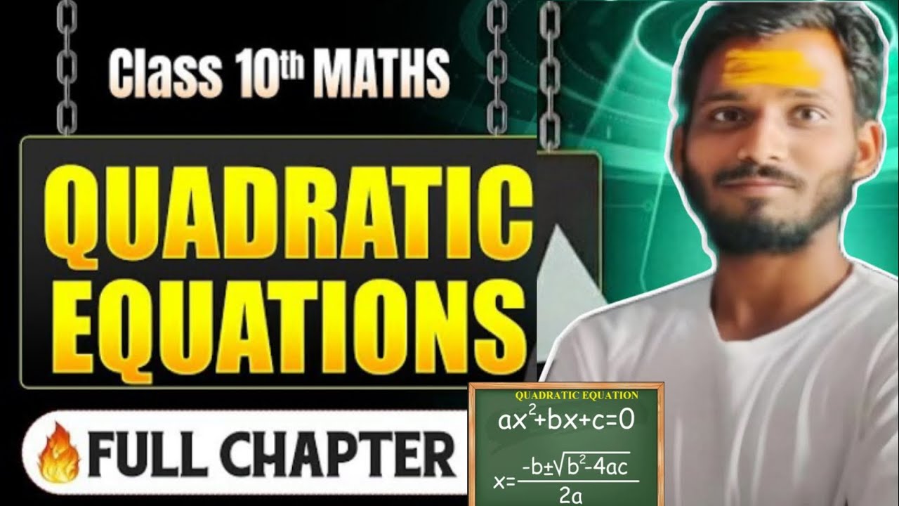 Quadratic Equations || Complete Maths || One Short 01 || For 10th class ICSE CBSE and State Boards