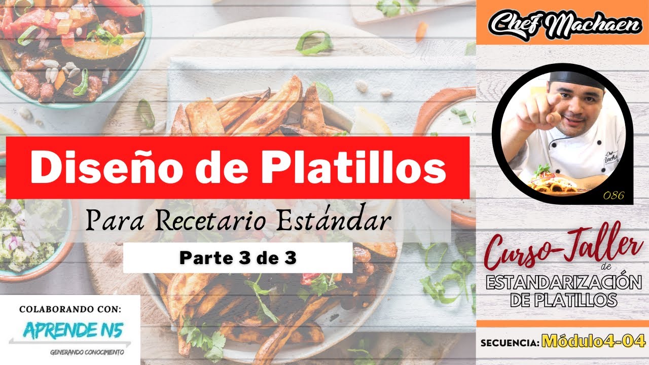 Diseño de platillos | Parte 3 | Receta Estándar | Costeo de Recetas | Módulo4-04