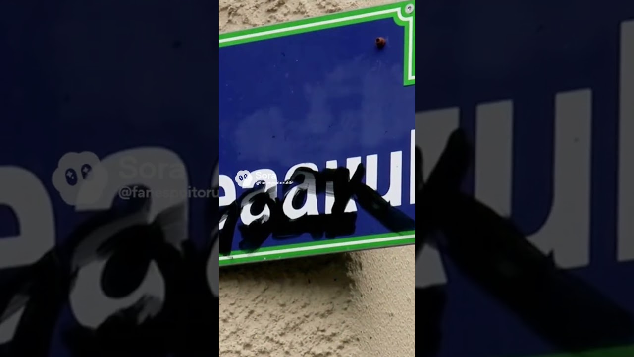 O stradă redenumită peste noapte… cu markerul 