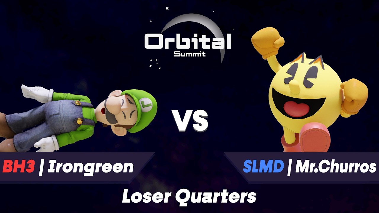 Orbital Summit #1 Loser Quarters BH3 | Irongreen (Luigi) vs SLMD | Mr.Churros (Pac-Man)