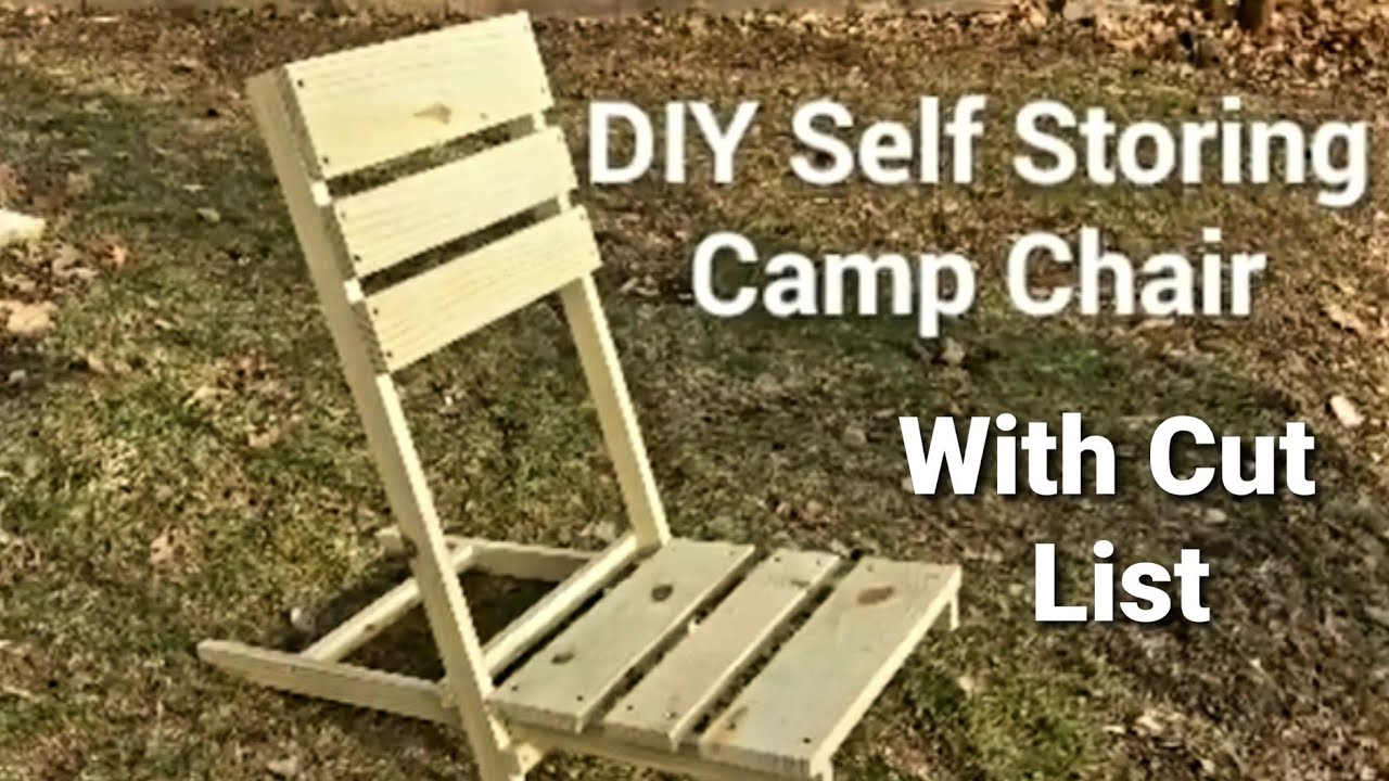 DIY Self Storing Camp Chair/ With Cut List In Description #diy