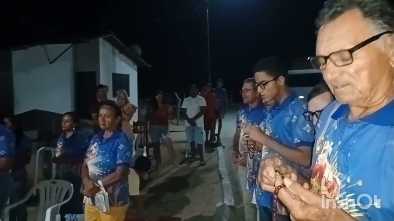 Filhos de Maria rezando o terço na comunidade Grvatar na casa de dona Aline RN 23/01/2025