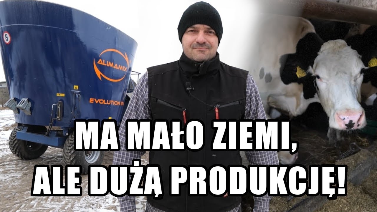 Ma 25 hektar&oacute;w i 100 sztuk bydła. Zakup wozu paszowego był najlepszą decyzją!