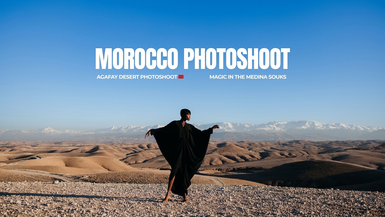 Chasing Sunsets in Agafay Desert | Marrakech Photoshoot Experience 🇲🇦