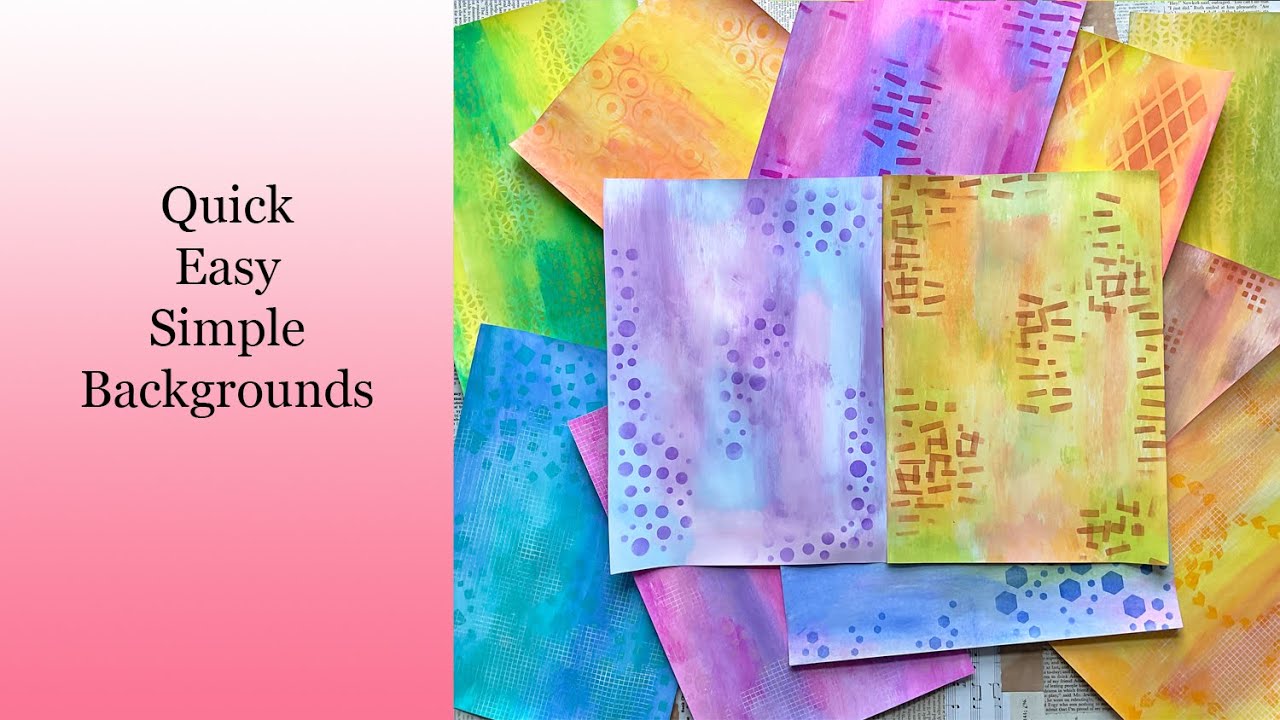 Art Backgrounds without a Gel Plate