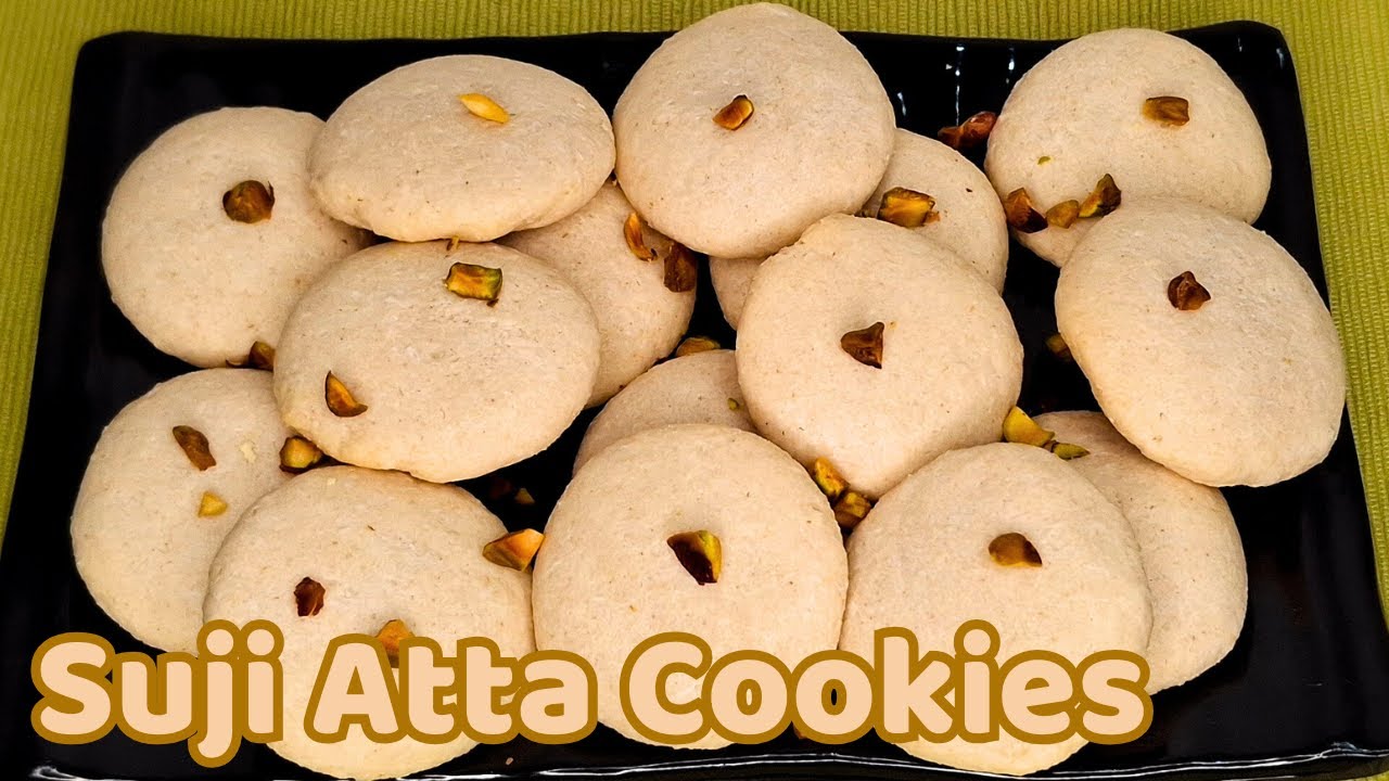 Suji Atta Cookies Recipe 🍪 | Atta Biscuits 😋 | Cookies Recipe 🥨 | Biscuit Recipe 😍