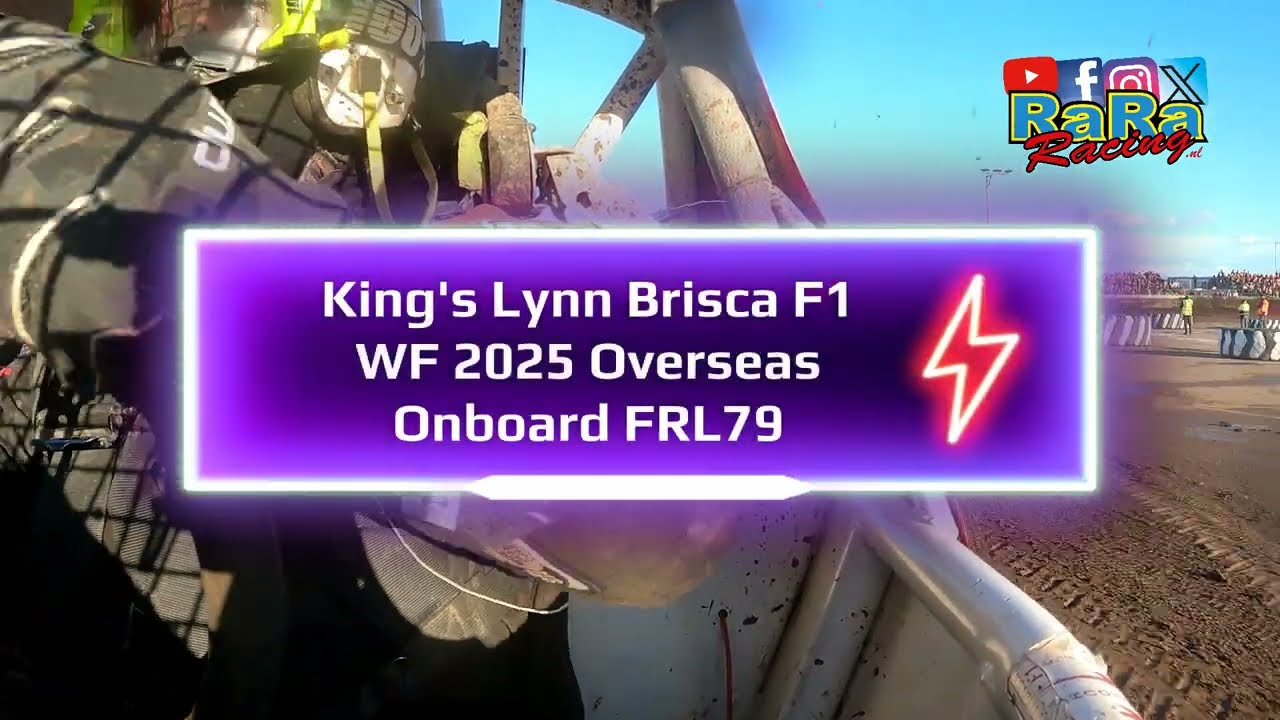 Brisca F1 onboard - King's Lynn WF 2025 Stockcar FRL79 Louw de Vries - RaRaRacing - heat 1
