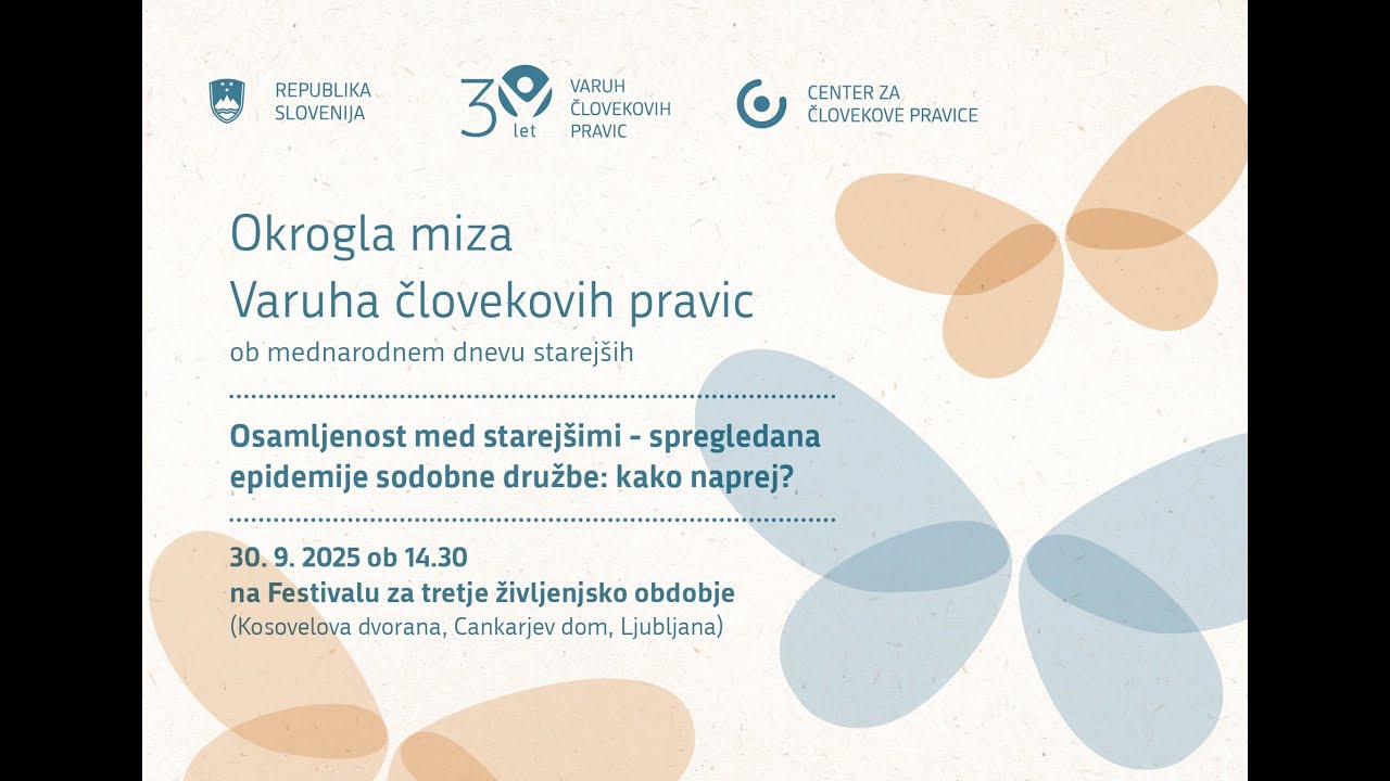 Osamljenost med starejšimi – spregledana epidemija sodobne družbe: kako naprej?