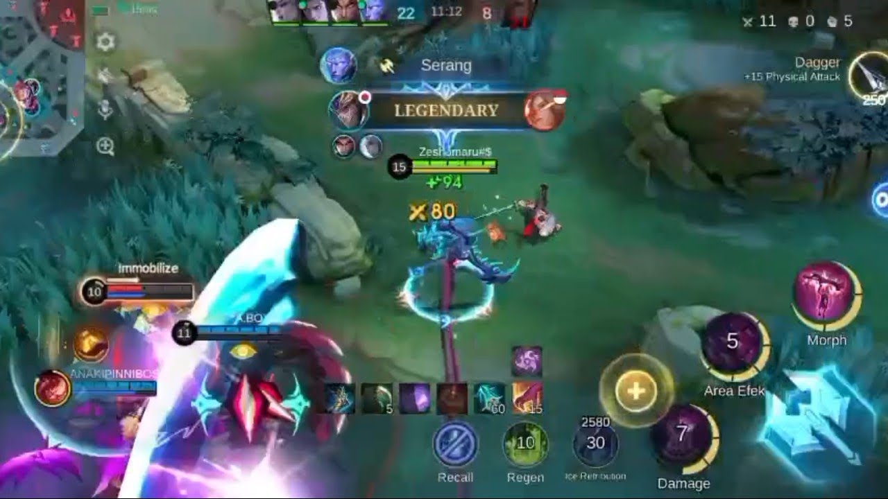 Solo Rank HANZO Legendary MVP pakai Sky Piercer MLBB MOBILE LEGEND BANG BANG 