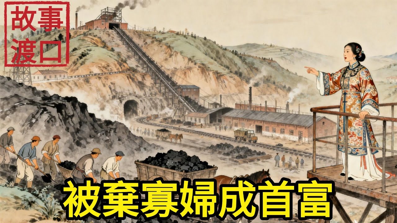 災荒年婆婆為省口糧把寡婦兒媳趕出家門，寡婦流落荒山，卻意外撿到黑石，發現千年煤脈，靠此成為首富，惡婆婆一家得知悔瘋了#民間故事#善有善報#爲人處世#故事分享