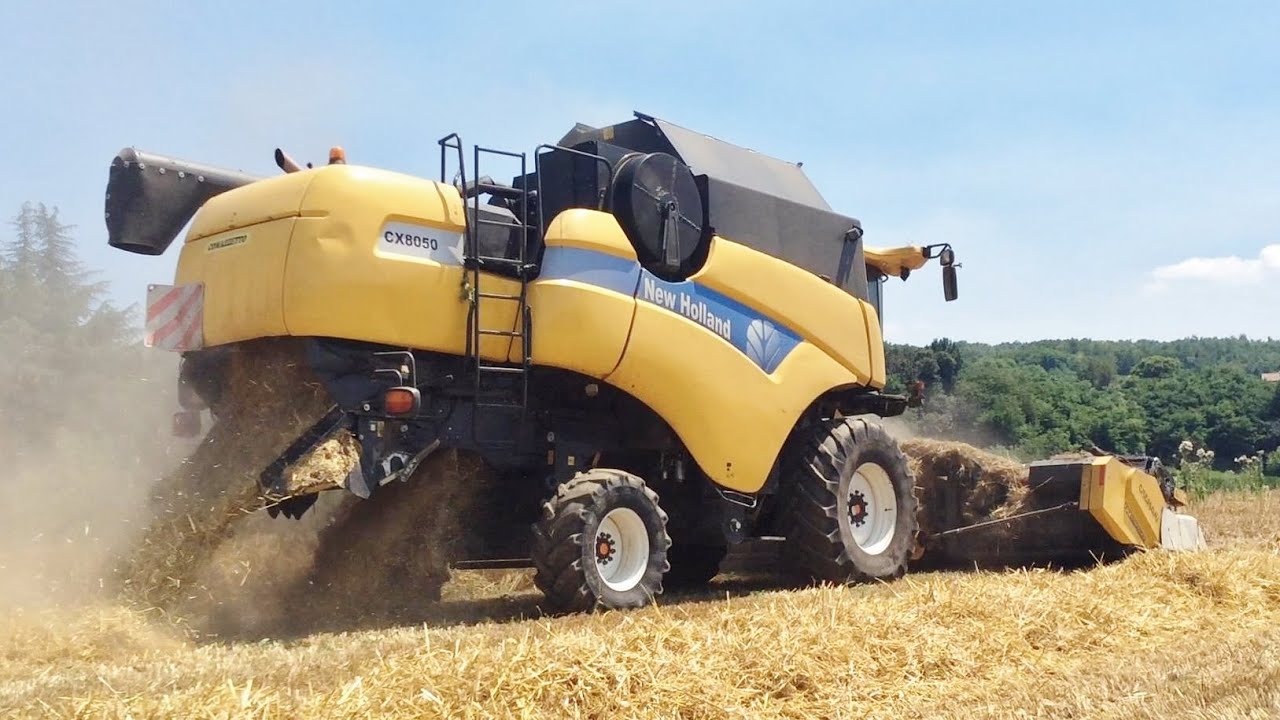 New Holland CX 8050 + Cressoni CRX Sojaflex - Orzo Ibrido 