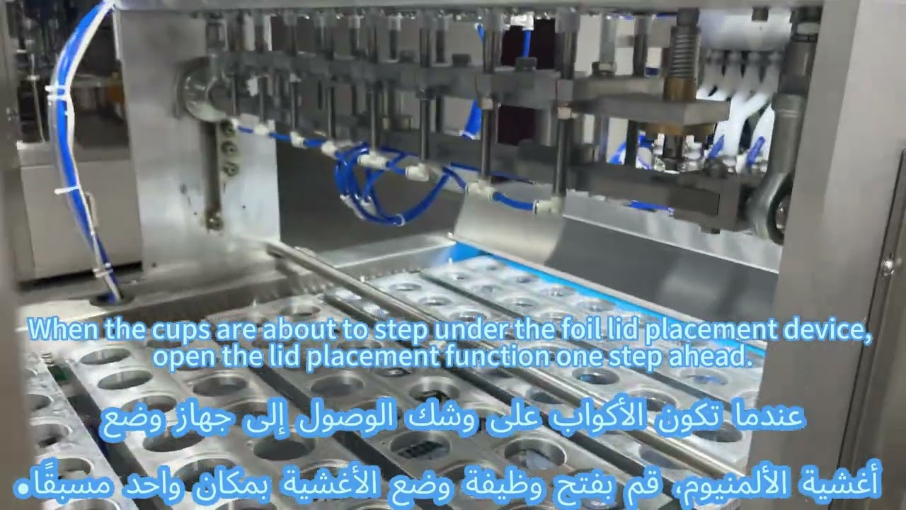 Automatic cup mineral water filling and sealing machine operation guide video