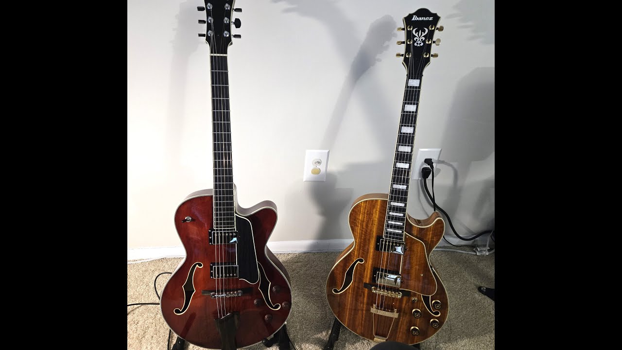 2 small Body Jazz Guitars